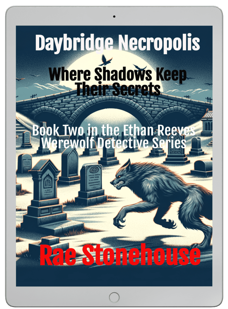 Daybridge Necropolis Rewrite Ebook cover 3D - Live For Excellence Book Store Daybridge Necropolis: Where Shadows Keep Their Secrets by Rae Stonehouse