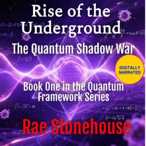 Book cover: Rise of the Underground — The Quantum Shadow War, first in the Quantum Framework Series (digitally narrated).